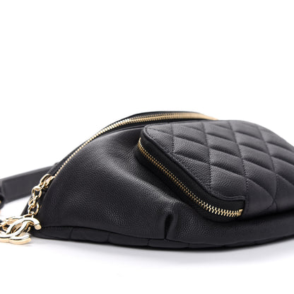 Chanel Caviar Quilted Business Affinity Waist Belt Bag Black 8 of 10