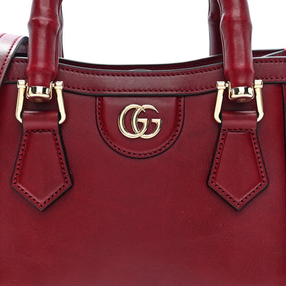 Gucci Sweetbread Calfskin Mini Diana Tote Bag Rosso Ancora 7 of 9