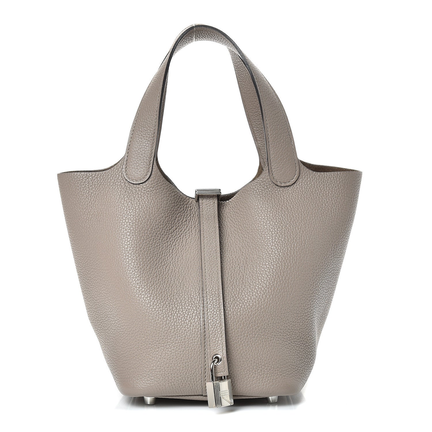 Hermes Taurillon Maurice Picotin Lock 18 PM Gris Asphalte 1 of 12