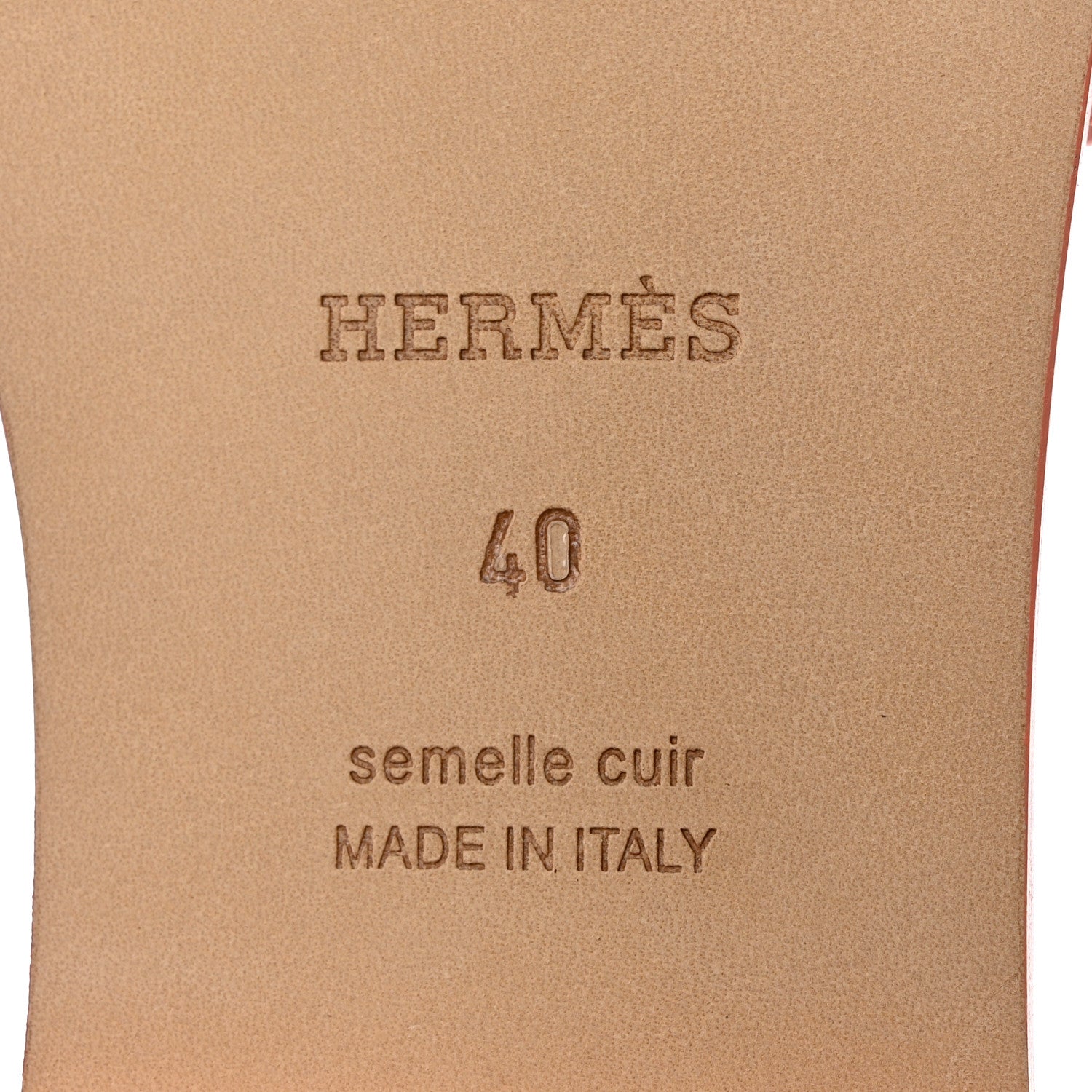 Hermes Epsom Oran Sandals 40 Orange Joey 8 of 9