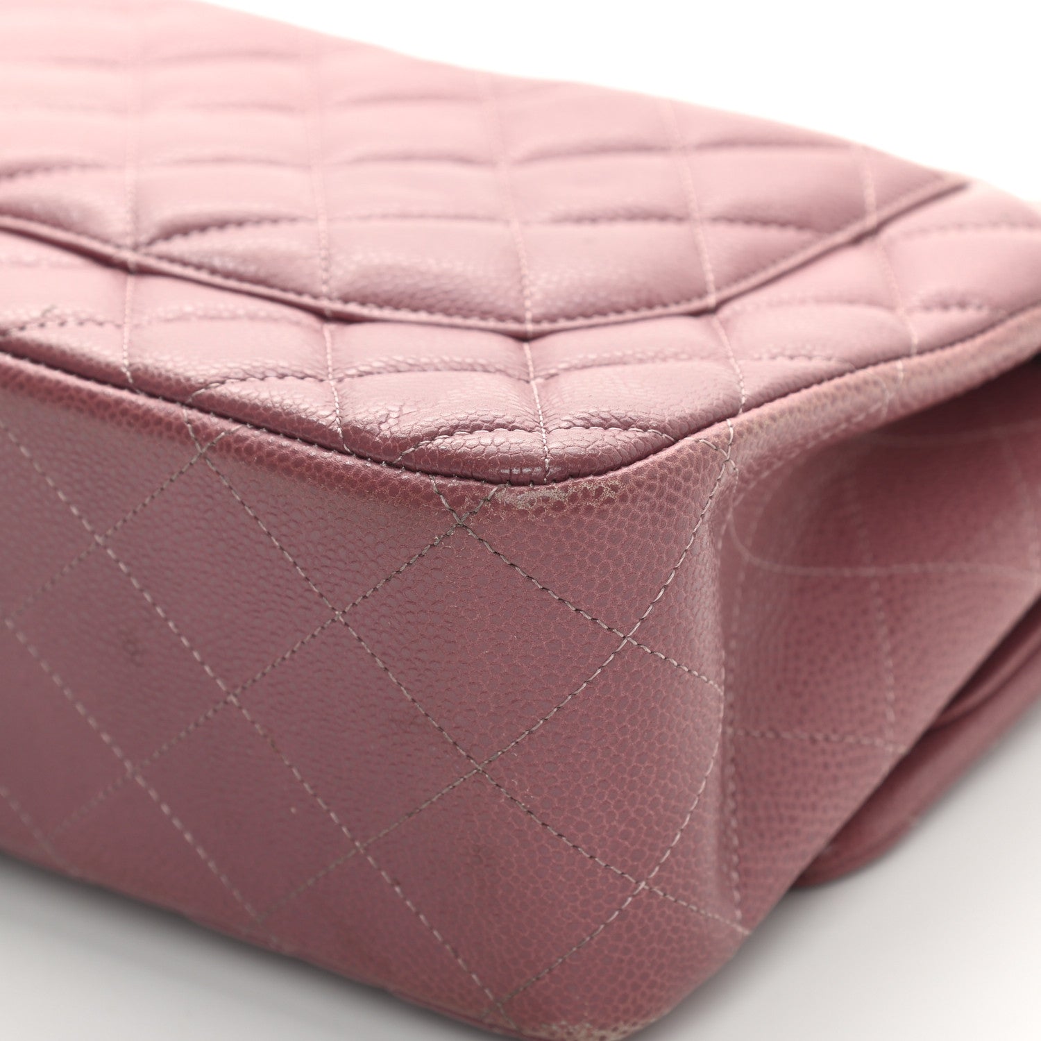 Chanel Caviar Quilted Jumbo Double Flap Light Purple 11 of 20