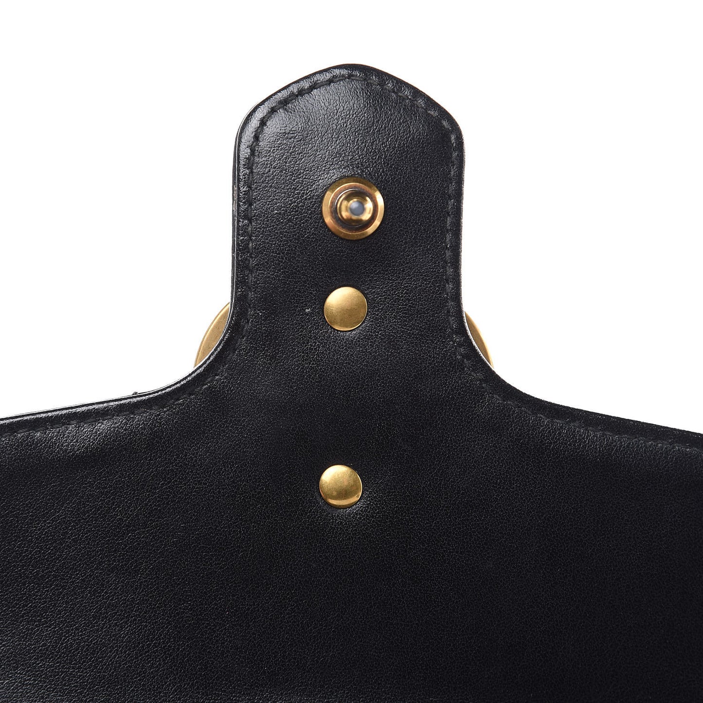 Calfskin Matelasse Mini GG Marmont Top Handle Shoulder Bag Black