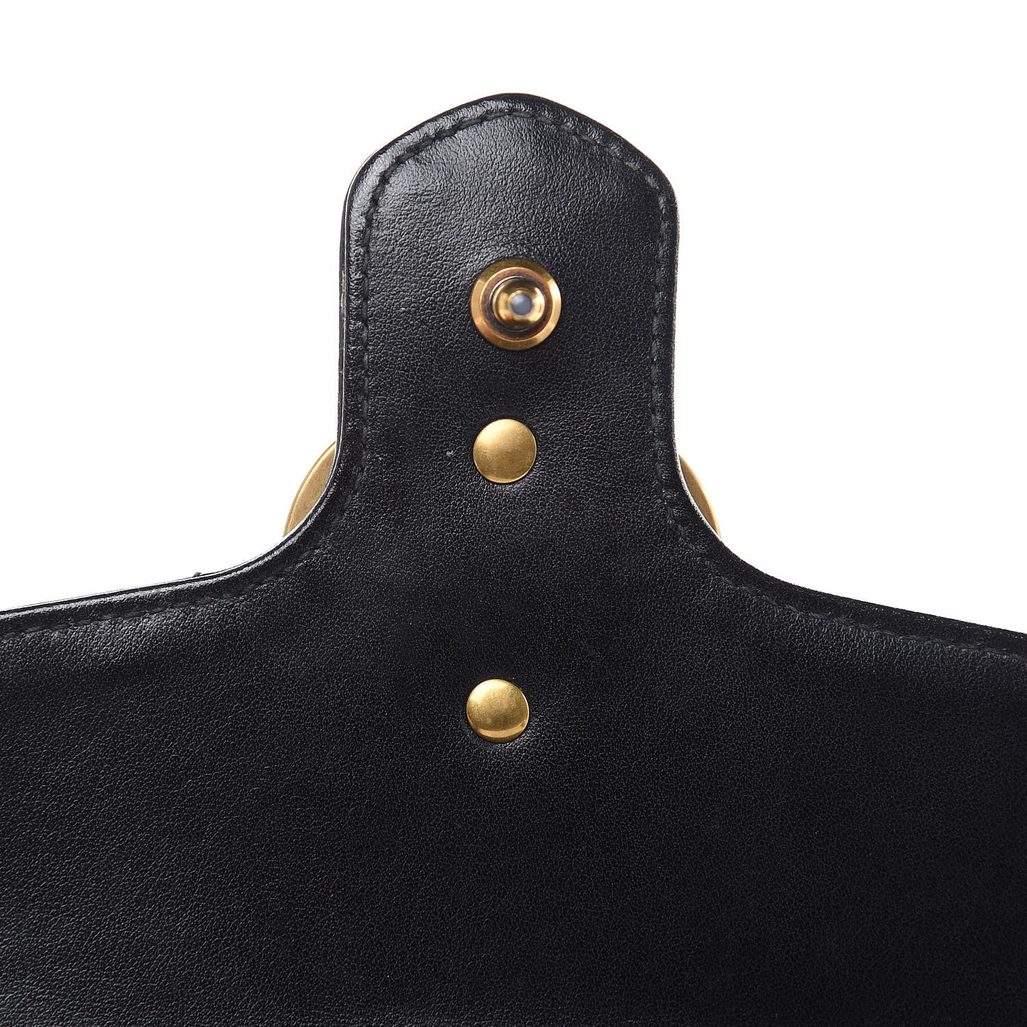 Gucci Calfskin Matelasse Mini GG Marmont Top Handle Shoulder Bag Black 15 of 16
