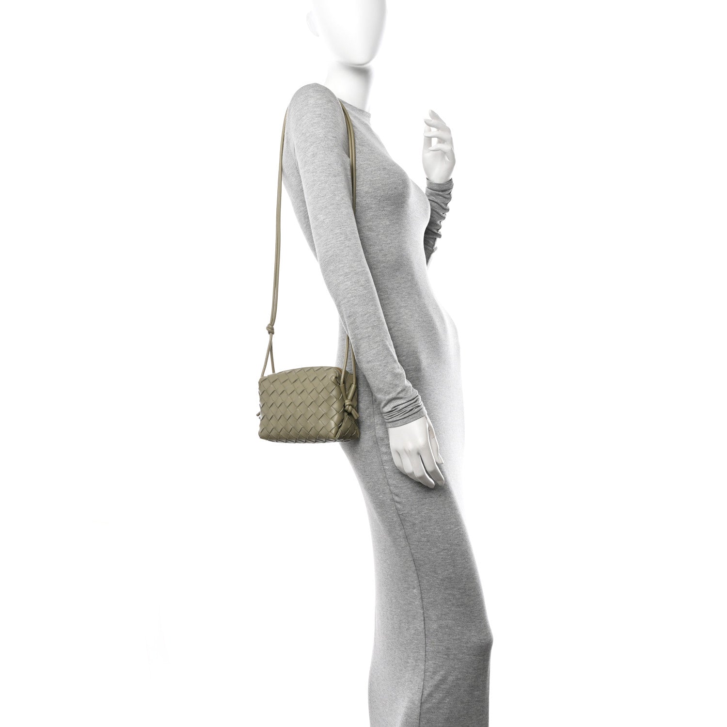 Bottega Veneta Nappa Intrecciato Mini Loop Camera Bag Travertine 2 of 9