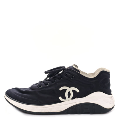 Chanel Lycra CC Sneakers 41 Black 1 of 9