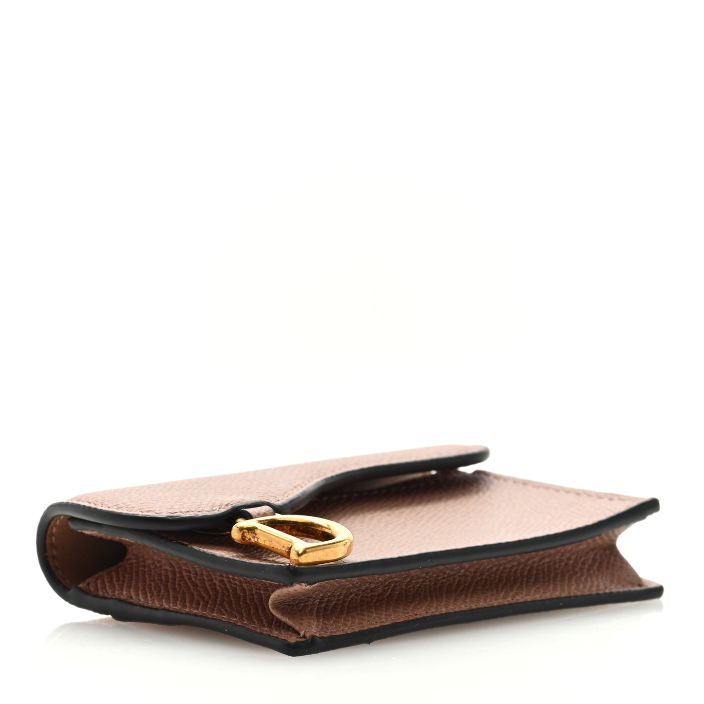 Grained Calfskin Saddle Card Holder Fard