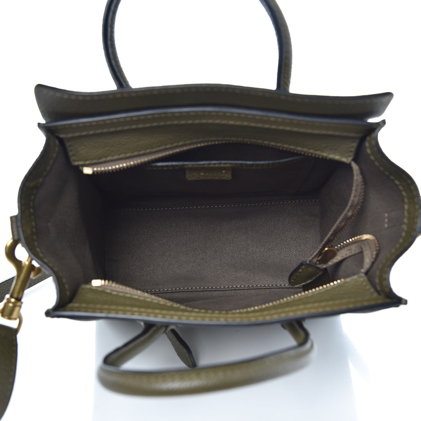 Drummed Calfskin Nano Luggage Jungle