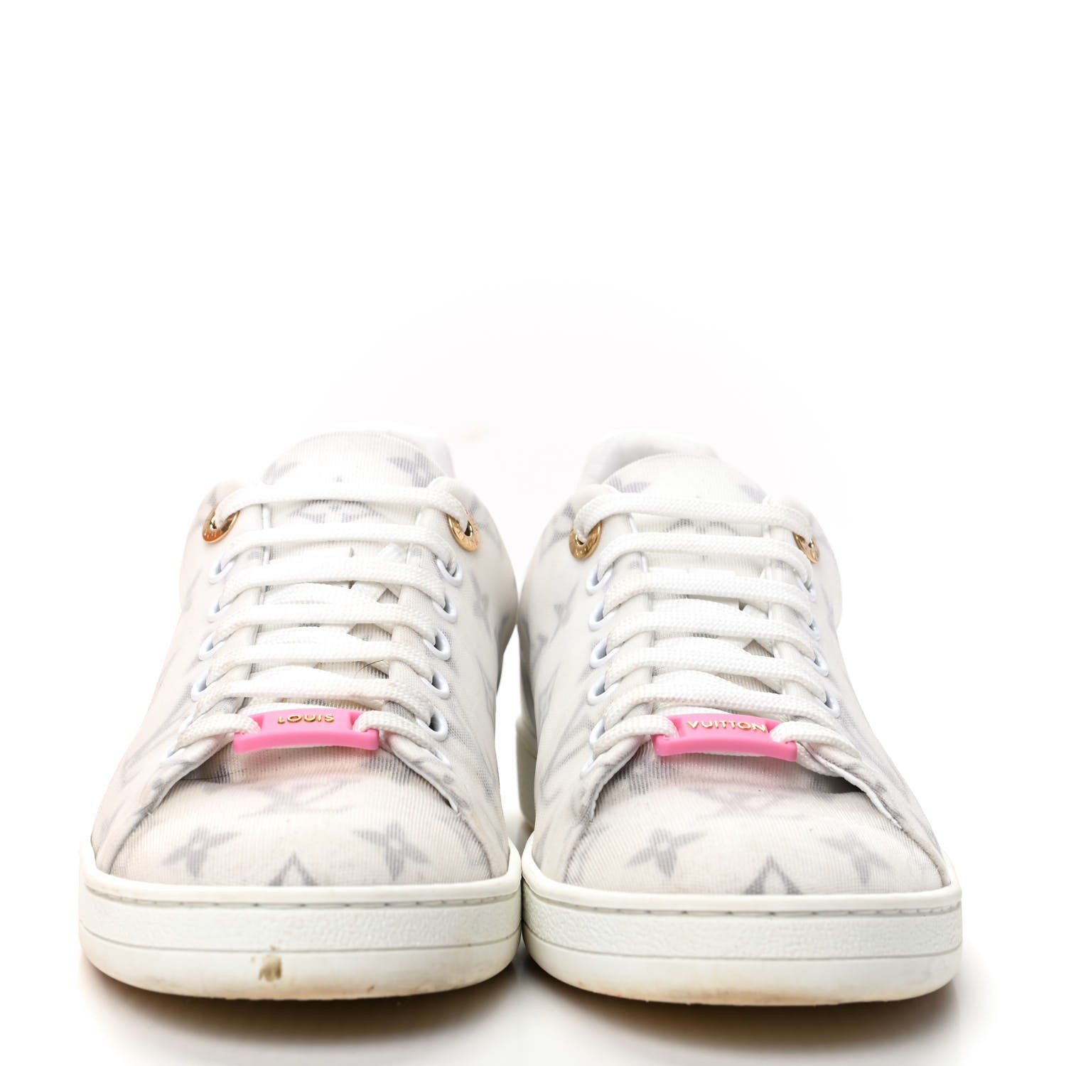 Louis Vuitton Technical Fabric Calfskin Monogram Frontrow Sneakers 39 Pink 2 of 11