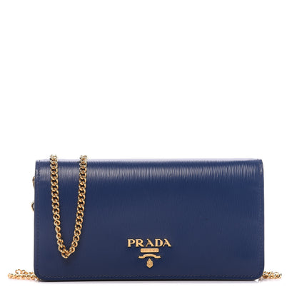 Prada Vitello Move Mini Crossbody Bag Bleuette 1 of 10