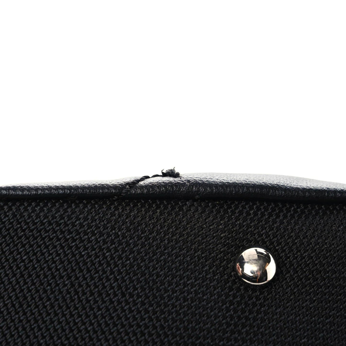 Coated Canvas Quilted Large Paris Biarritz Tote Black