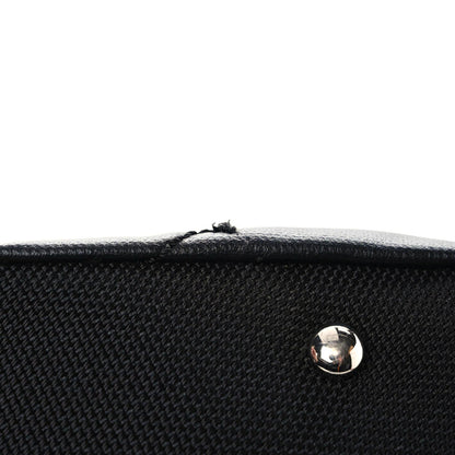 Chanel Coated Canvas Quilted Large Paris Biarritz Tote Black 10 of 14