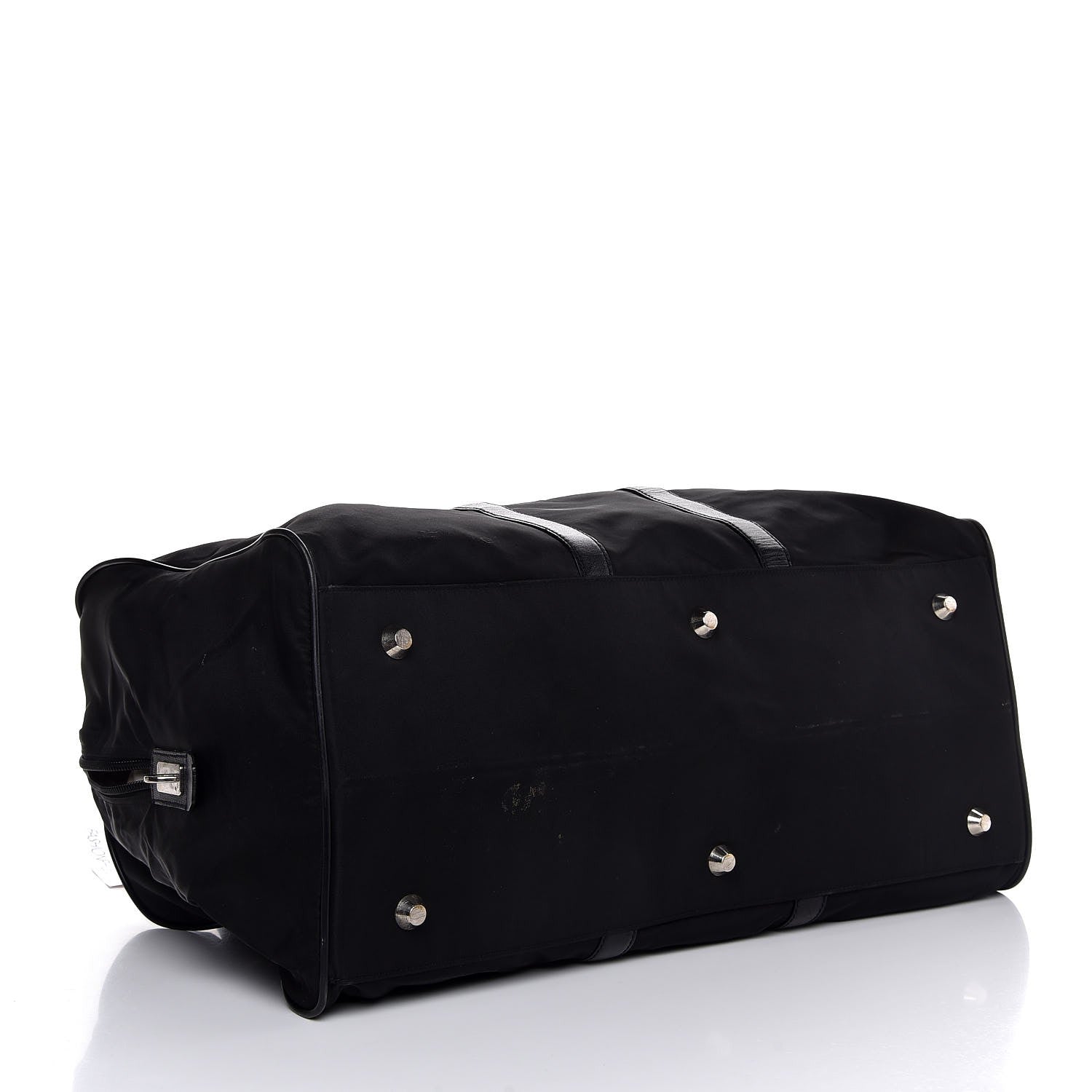 Prada Tessuto Nylon Saffiano Duffel Bag Black 4 of 10