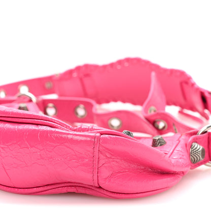 Balenciaga Agneau Arena Le Cagole Shoulder Bag XS Hot Pink 11 of 11