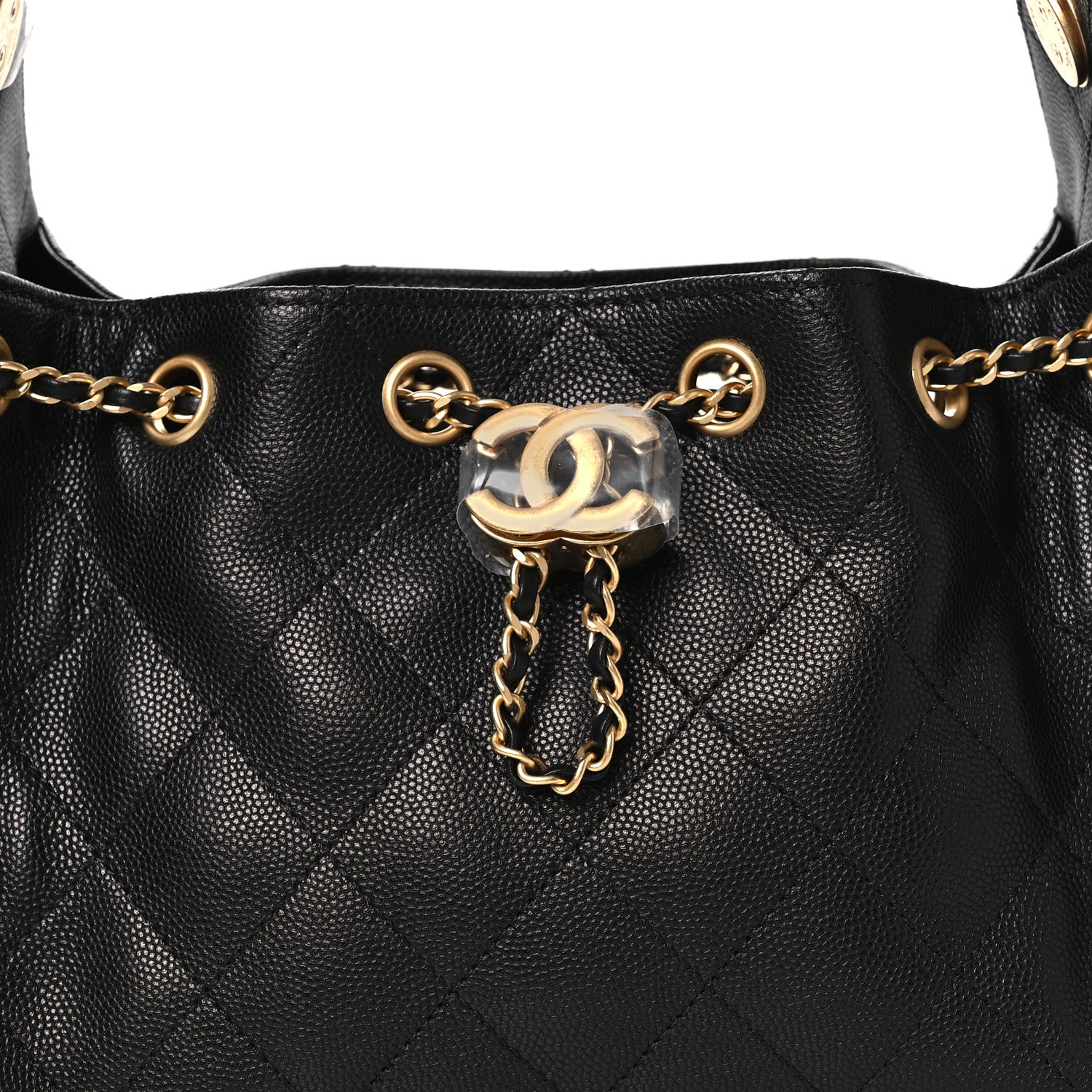 Chanel Caviar Quilted Mini Chanel 25 Handbag Black 7 of 12