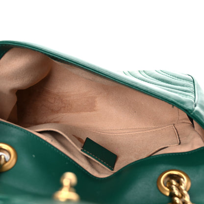 Gucci Calfskin Matelasse Mini GG Marmont Shoulder Bag Emerald Green 5 of 18
