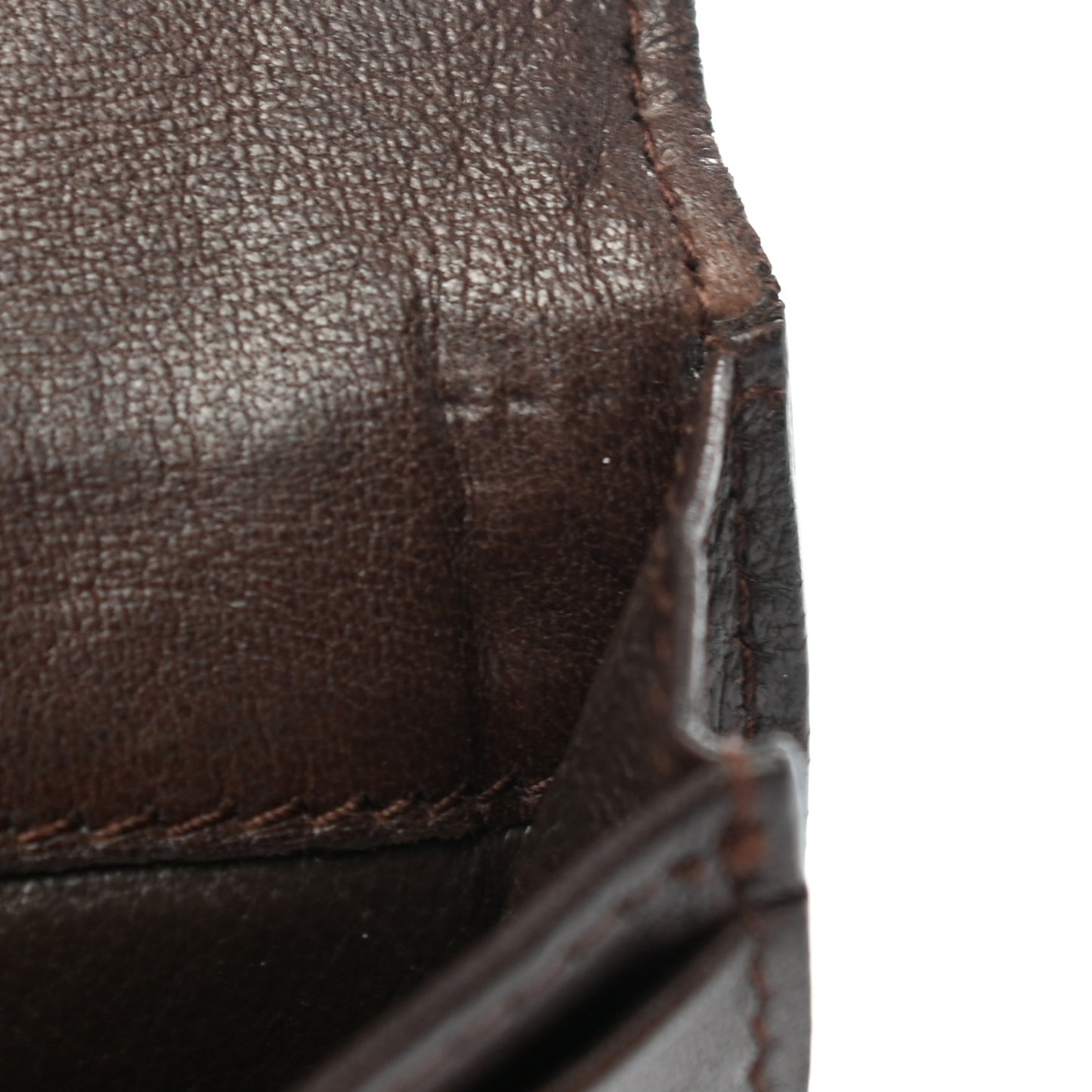 Nappa Intrecciato Card Holder Ebano