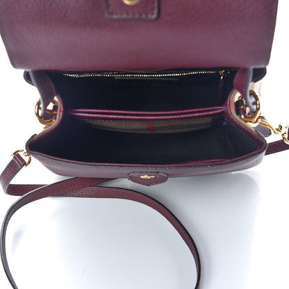 Burberry Derby Calfskin House Check Small Camberley Mahogany Red 7 of 9