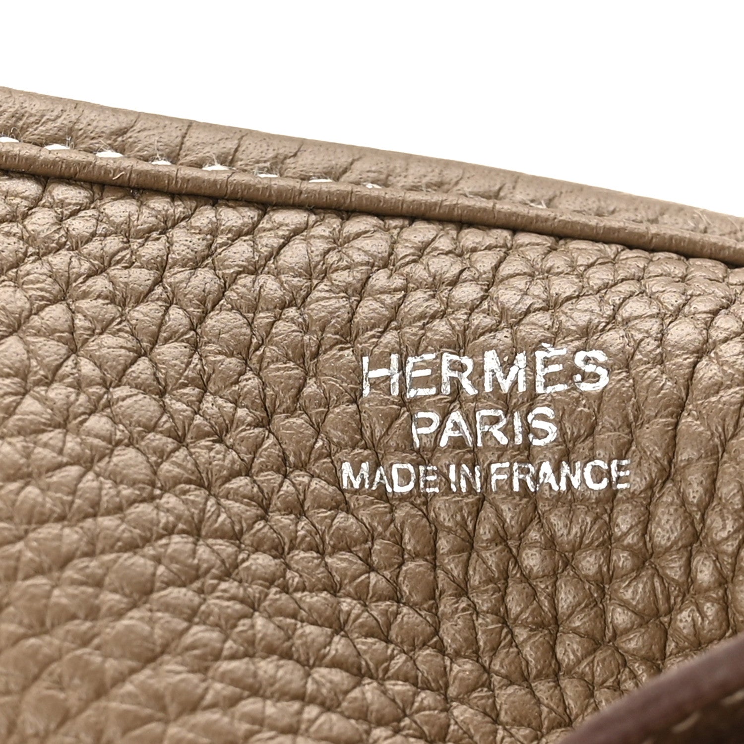 Hermes Taurillon Clemence Evelyne III PM Etoupe 7 of 10