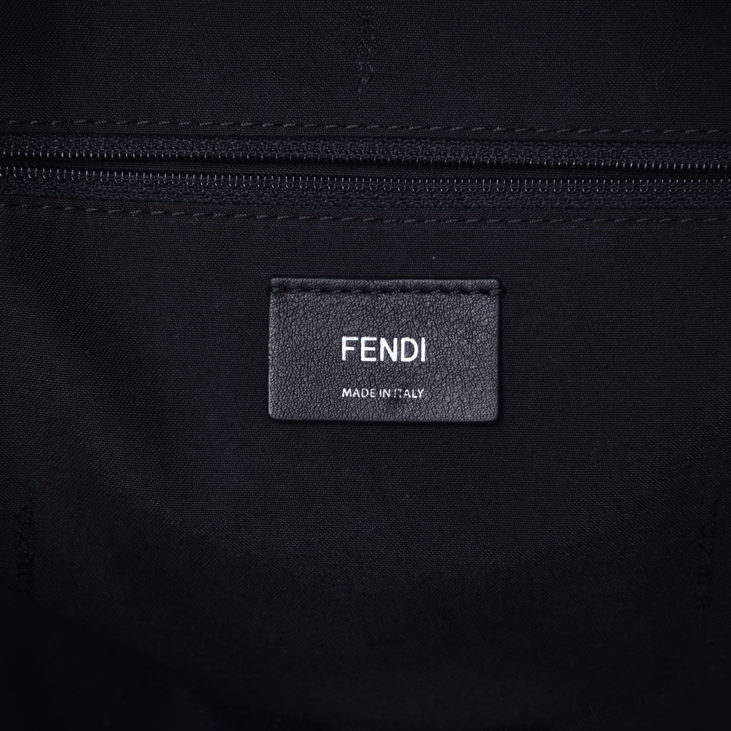Fendi Nylon Vitello Dolce Elaphe Fox Fur Monster Eyes Backpack Black Natural Bordeaux Multicolor 6 of 8