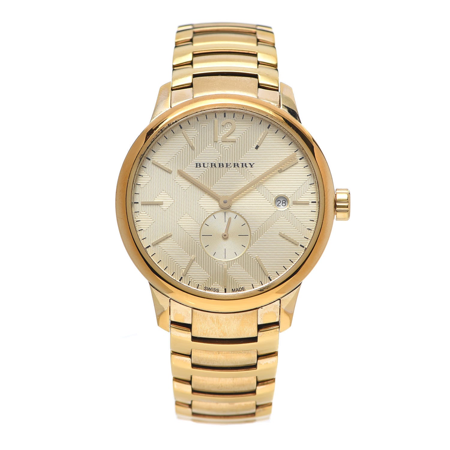 Burberry Stainless Steel 40mm Classic Round Quartz Watch Gold BU10006 1 of 6