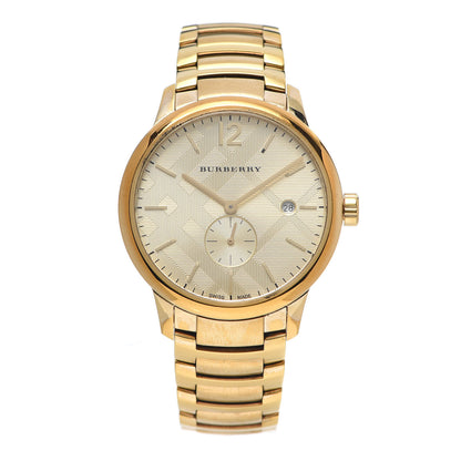 Burberry Stainless Steel 40mm Classic Round Quartz Watch Gold BU10006 1 of 6