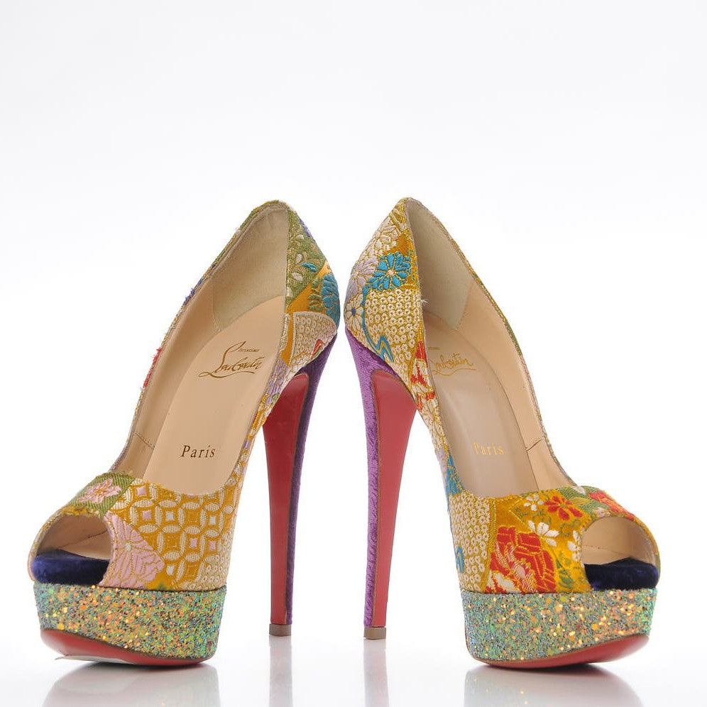 Tissu Glitter Dragon Lady Peep 150 Pumps 37.5 Pollen