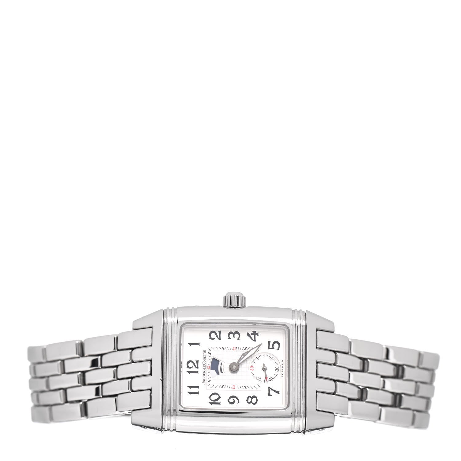 Jaeger-LeCoultre Stainless Steel Diamond 25mm Reverso Gran Sport Duoface Night & Day Manual Winding Watch Q296874 3 of 5