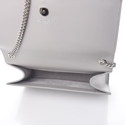 Saint Laurent Smooth Calfskin Medium Classic Monogram Kate Tassel Satchel Souris 5 of 8