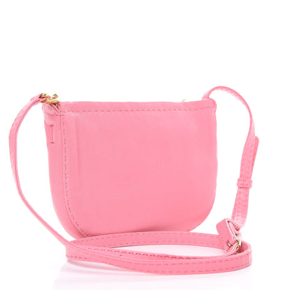Celine Soft Lambskin Mini Croissant Pouch Crossbody Bag Bubble 4 of 11