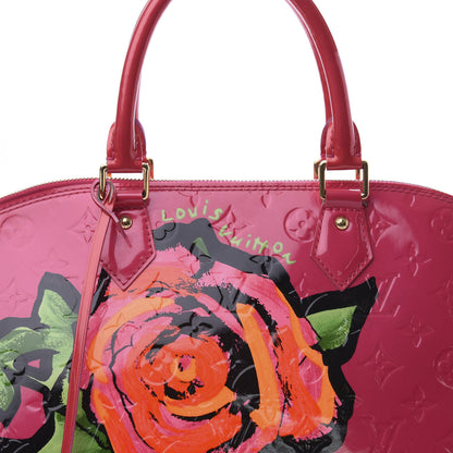 Louis Vuitton Vernis Roses Alma MM Rose Pop 10 of 10
