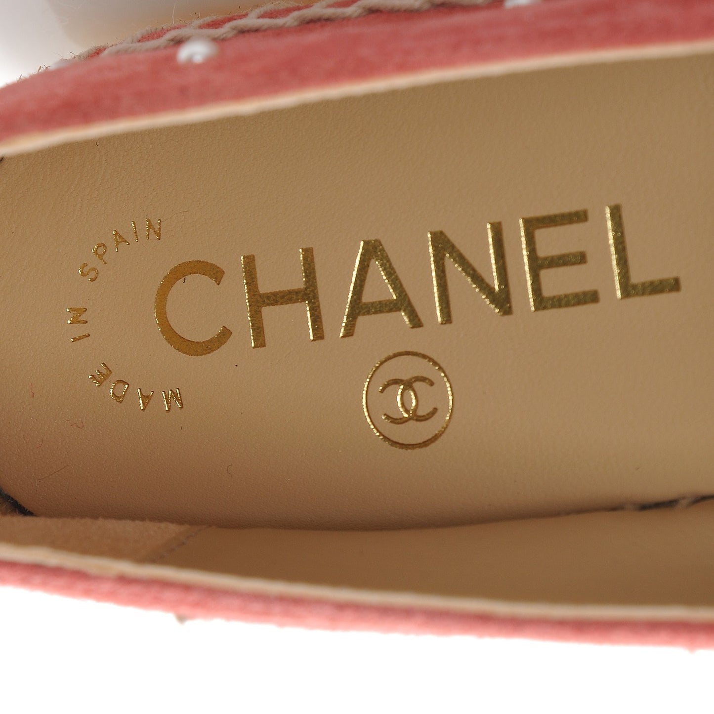 Suede Pearl CC Espadrilles 37 Pink