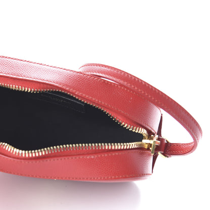 Saint Laurent Grain De Poudre Small Classic Monogram Camera Bag New Red 5 of 10