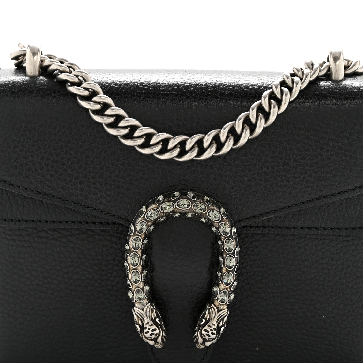 Gucci Calfskin Mini Dionysus Shoulder Bag Black 8 of 11