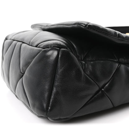 Prada Nappa Re-Nylon Triangle Quilted Patchwork System Flap Shoulder Bag Black 10 of 10