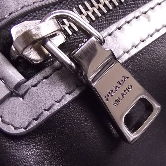 Prada Spazzolato Crystal Tote Grey 11 of 11