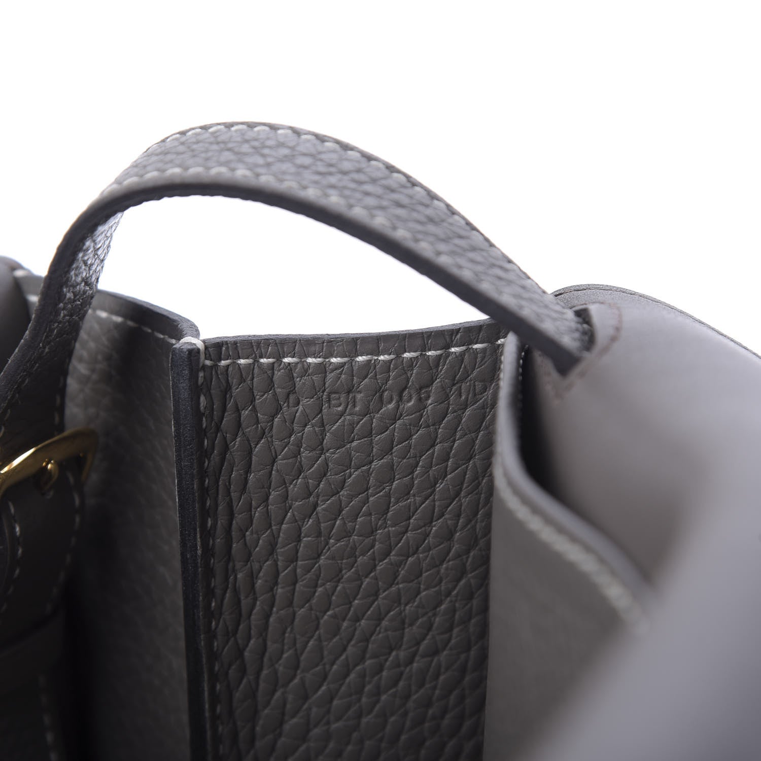 Hermes Taurillon Clemence Halzan 31 GM Etain 9 of 9