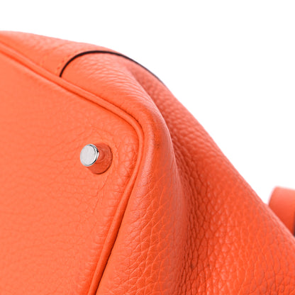 Hermes Taurillon Clemence Picotin Lock 18 PM Feu 9 of 11