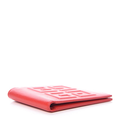 Givenchy Lambskin Logo Emblem Bi-Fold Wallet Red 4 of 8