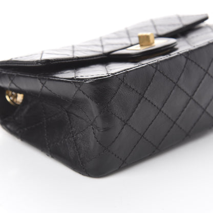 Chanel Aged Calfskin Quilted 2.55 Reissue Mini Flap Black 5 of 8