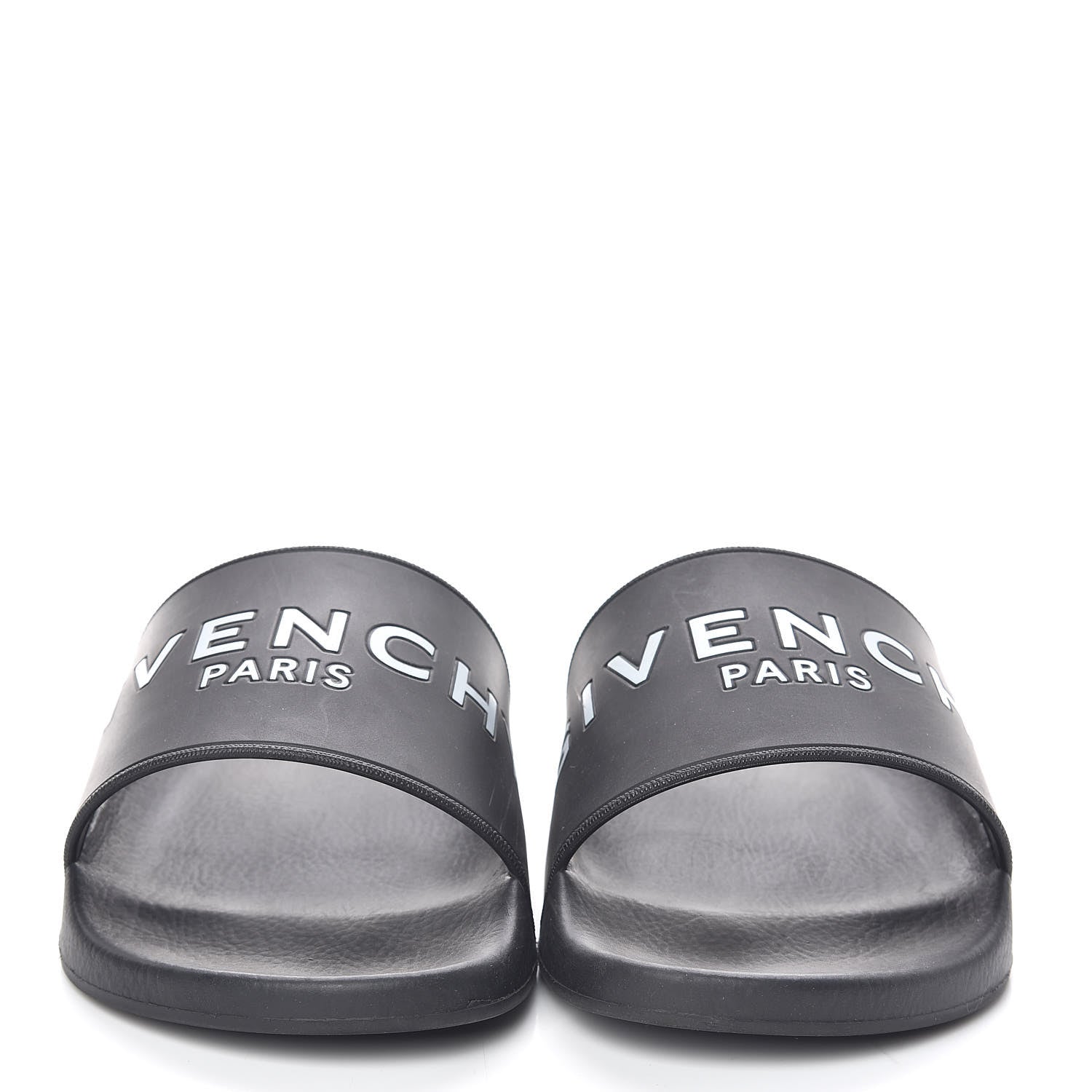 Givenchy Rubber Logo Pool Slide Sandals 39 Black 2 of 8
