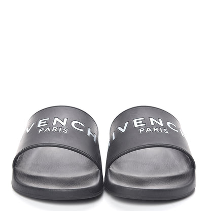Givenchy Rubber Logo Pool Slide Sandals 39 Black 2 of 8