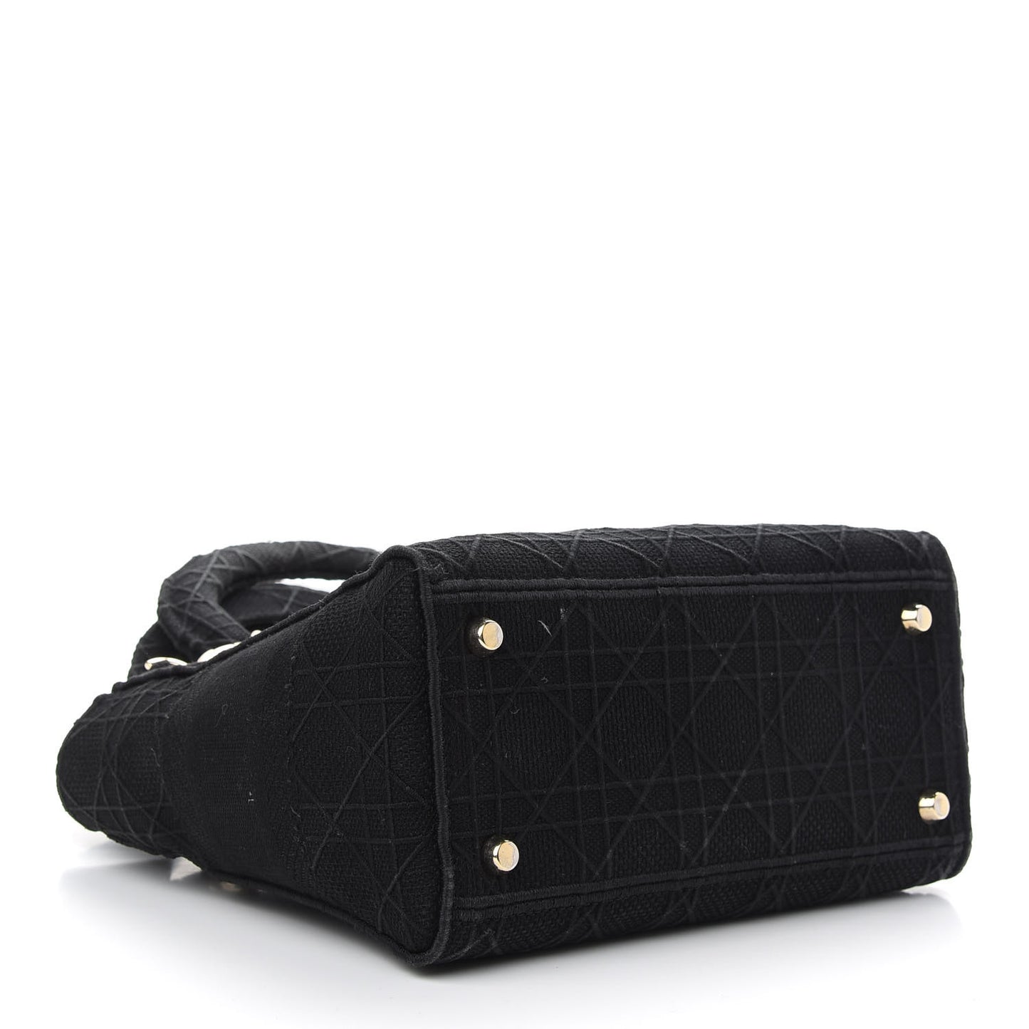Canvas Embroidered Cannage Medium Lady D-Lite Black