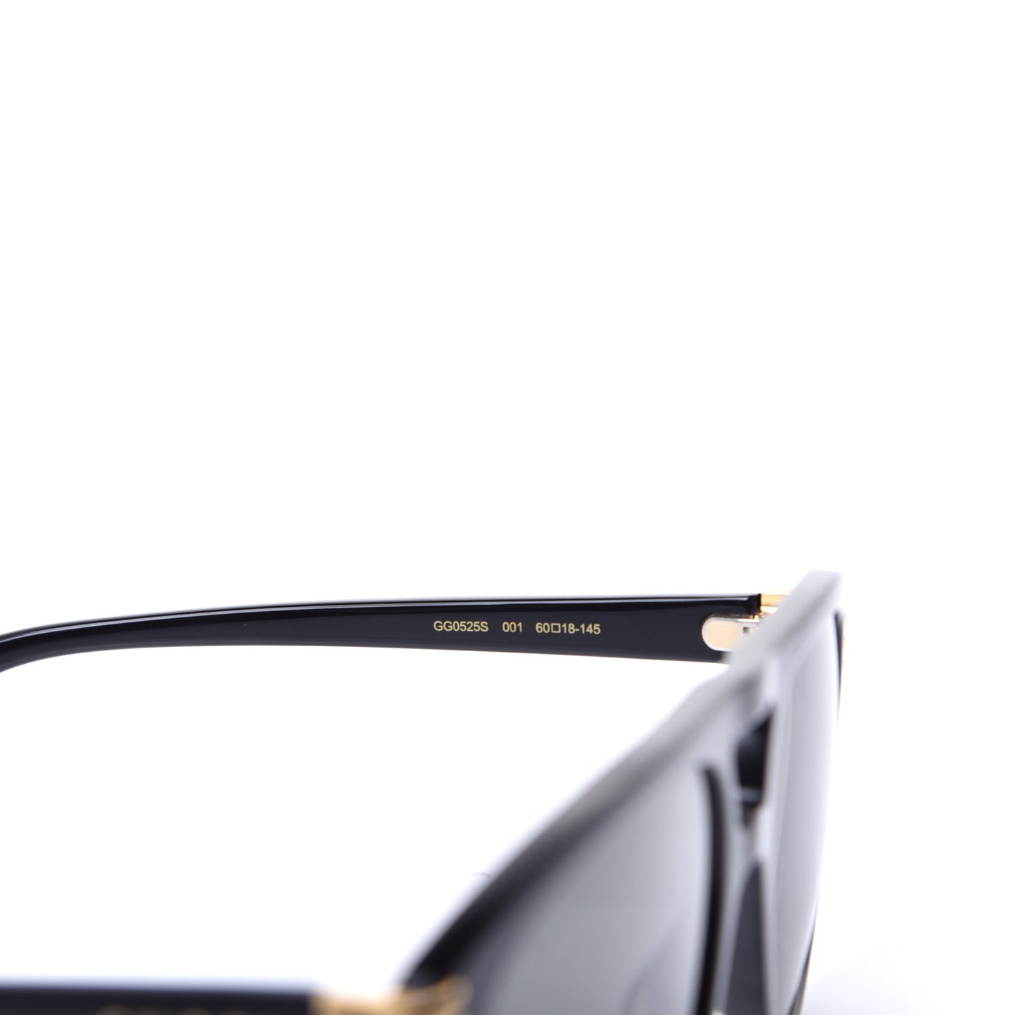 Acetate Aviator Sunglasses GG0525S Black