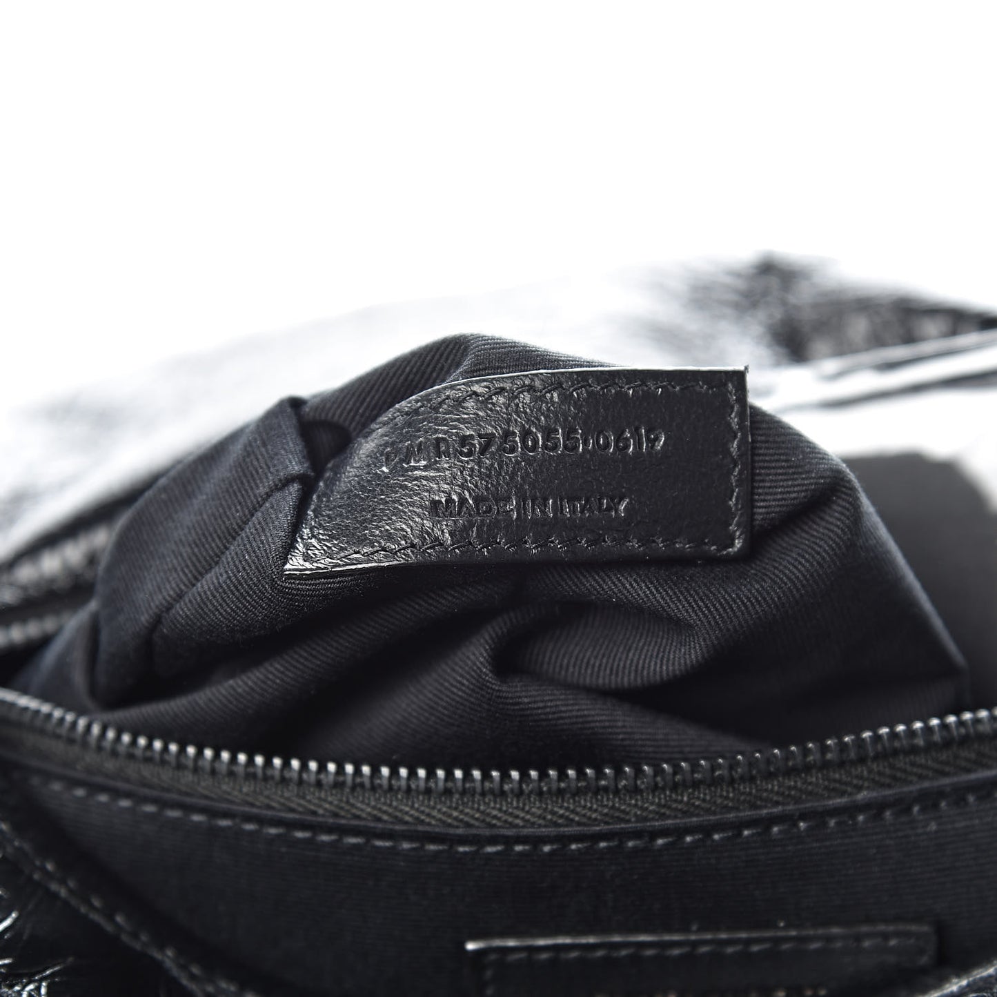 Crinkled Calfskin Matelasse Monogram Medium Niki Chain Satchel Black