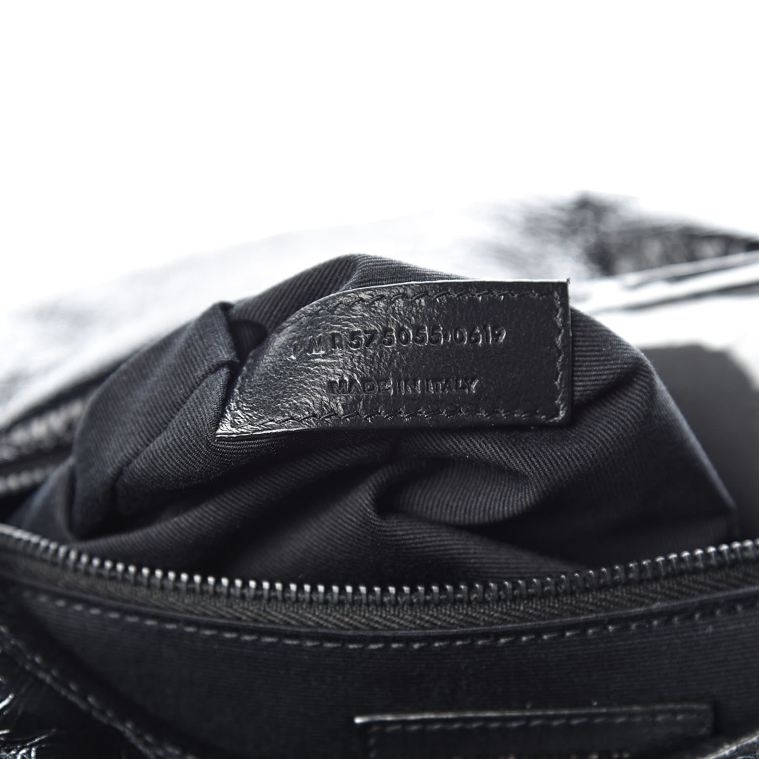 Saint Laurent Crinkled Calfskin Matelasse Monogram Medium Niki Chain Satchel Black 7 of 10