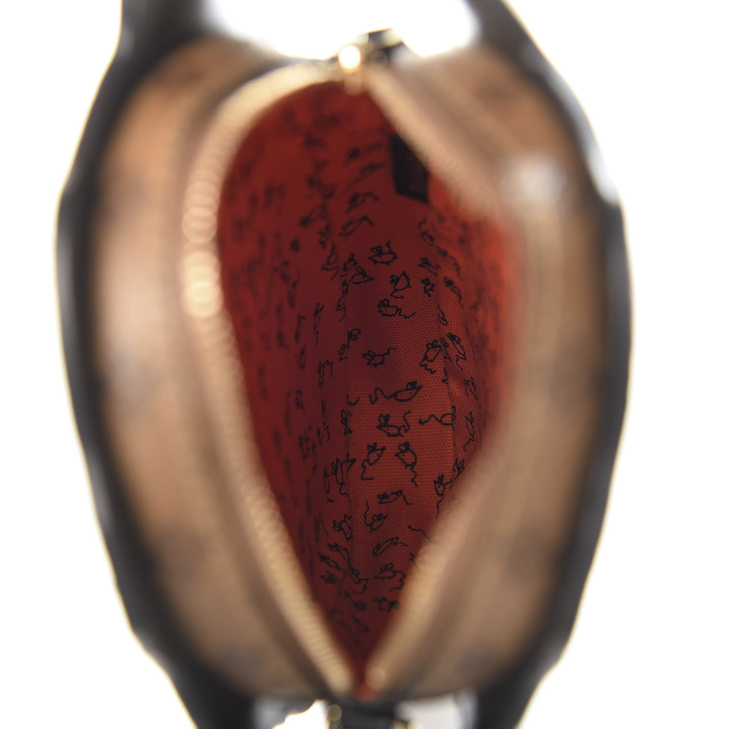 Epi Catogram Dog Face Clutch Black