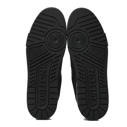 Louis Vuitton Suede Mens LV Trainer Sneakers 9 Black 5 of 9