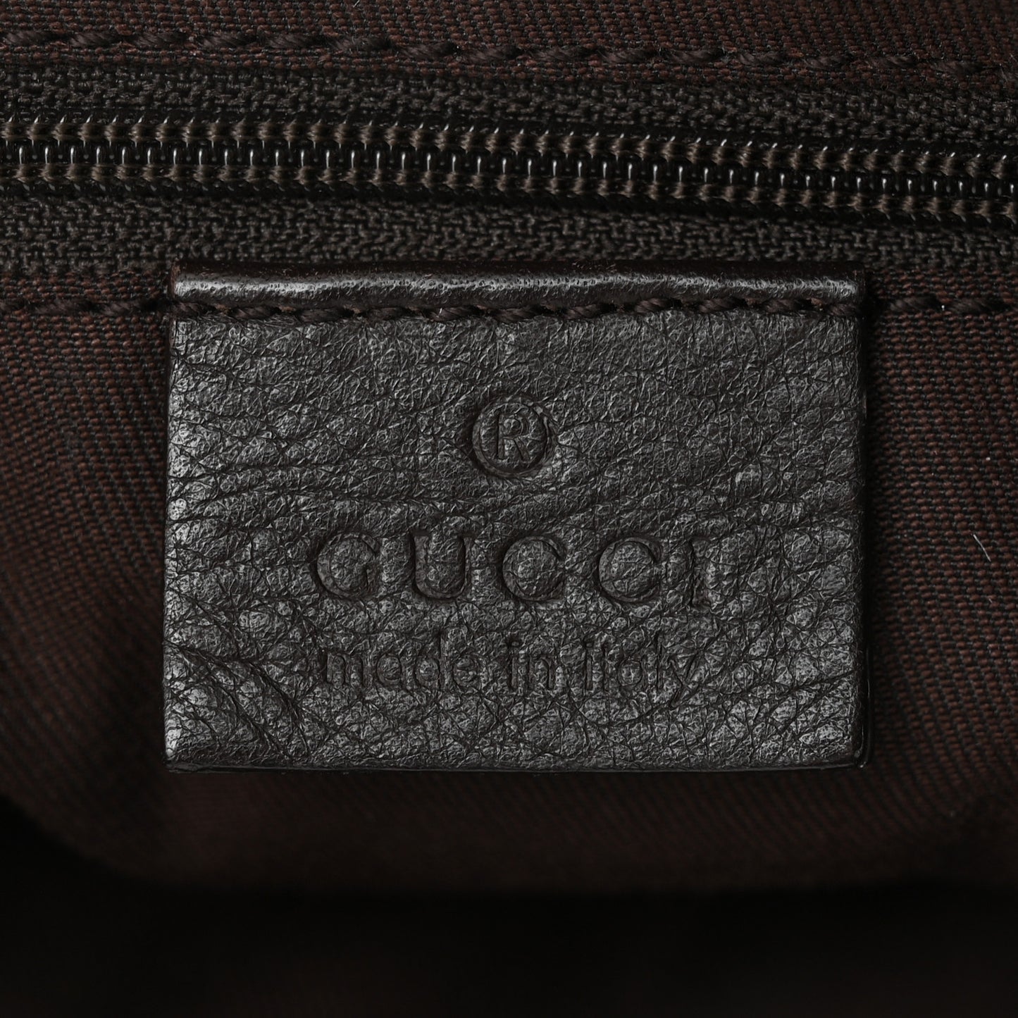 Monogram Medium D Gold Ring Hobo Dark Brown