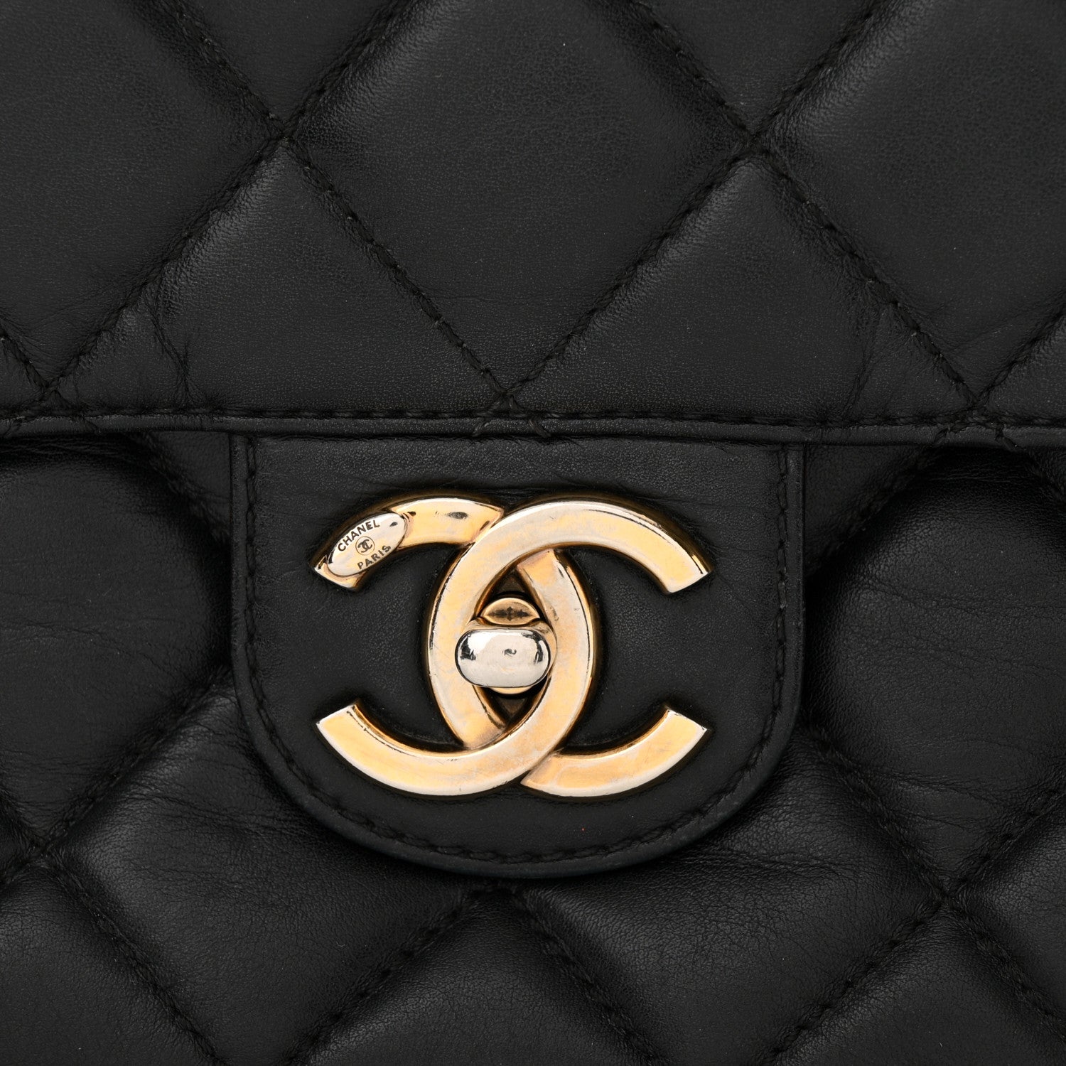 Chanel Calfskin Quilted Large Perfect Edge Flap Black 13 of 15