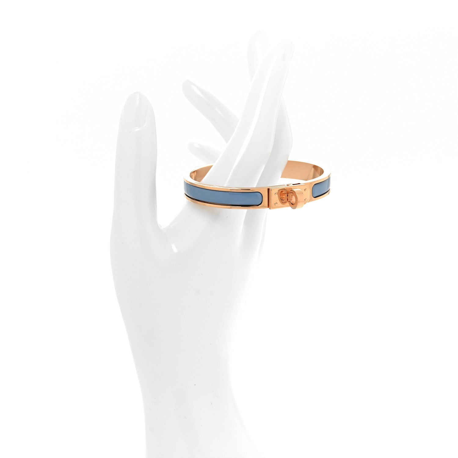 Hermes Enamel Mini Clic Kelly Bracelet PM Chardon 2 of 5